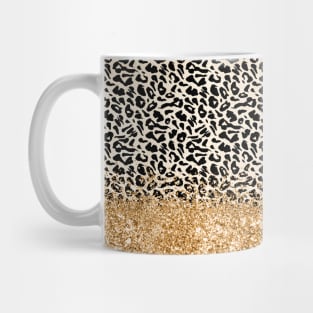 Leopard gold sparkle Mug